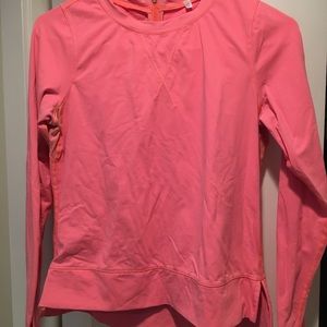 Neon pink/orange workout top